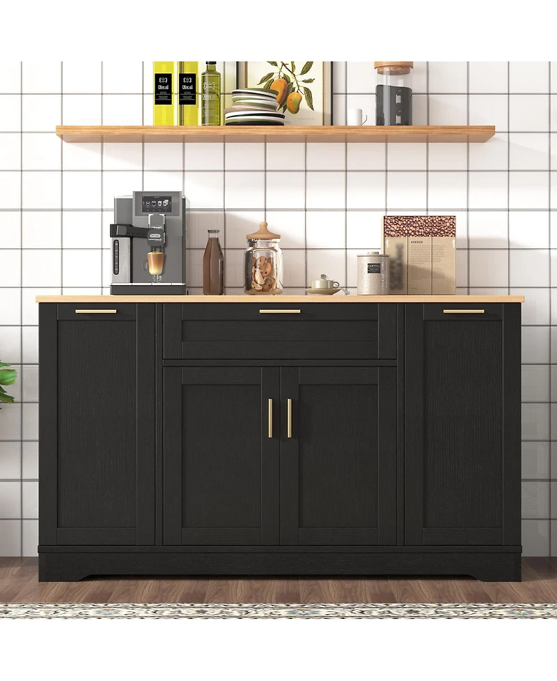 Streamdale Furniture Storage Sideboard Extendable Dining Table