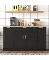 Streamdale Furniture Storage Sideboard Extendable Dining Table