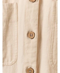 Celtic & Co. Women's Belted Safari Midi Shirt Dress