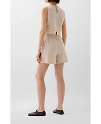 Scalpers Women's Stripes Check Short