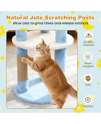 Cozito Cat Tree 29 in Cute with Star and Moon Platforms