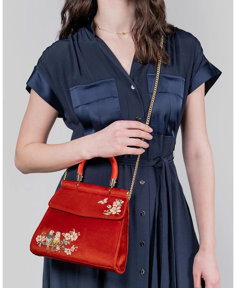 Fable England Lovebirds Mini Top Handle Tote