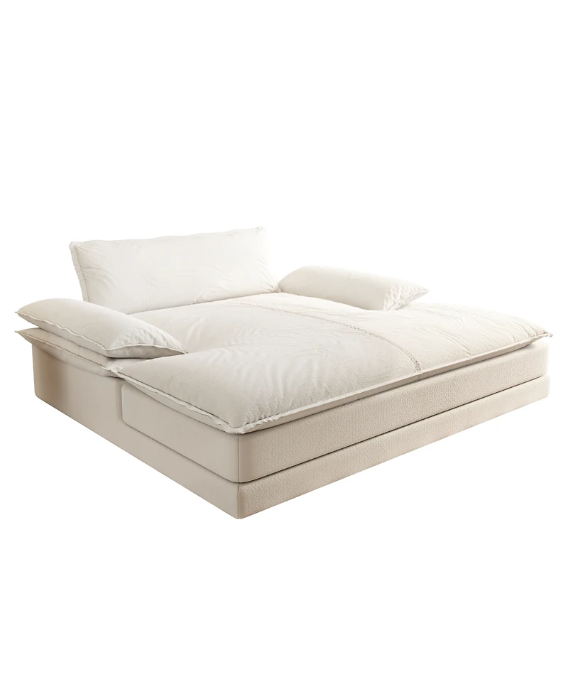 Streamdale Furniture Oversized Double Chaise Lounge Chair with Pillows