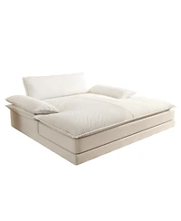Streamdale Furniture Oversized Double Chaise Lounge Chair with Pillows