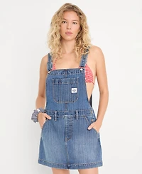 Good American Women's Cotton Dungaree Dress