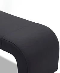 Furniture Clarie Leather Ottoman
