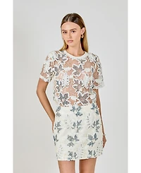 endless rose Women's Embroidered Blouse