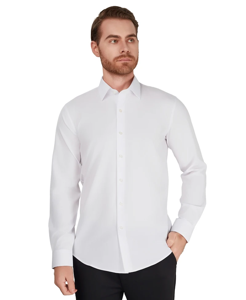 Alfani Men's Slim-Fit Performance Solid Dress Shirt, Macy's Exclusive