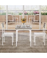 gaomon 3-Piece Dining Table Set for 2 with Spiral Legs