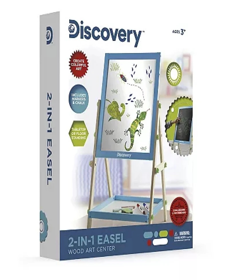 Discovery Kids 2-In-1 Easel Wood Art Center