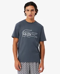 Lacoste Men's Short-Sleeve T-Shirt and Pajama Shorts, 2-Piece Set