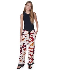 Dkny Women's Printed Drawstring Waist Pants