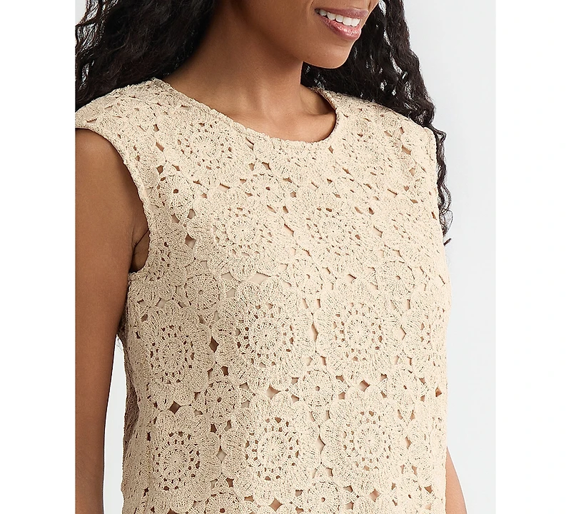 Kasper Women's Crocheted Sleeveless Top, Regular & Petite