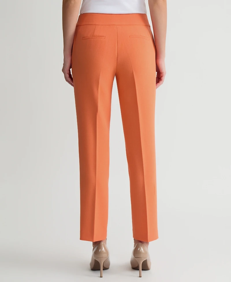 Kasper Women's Stretch Crepe Slim Leg Pant, Regular & Petite Sizes