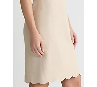 Kasper Women's Scalloped-Hem Sheath Dress, Regular & Petite