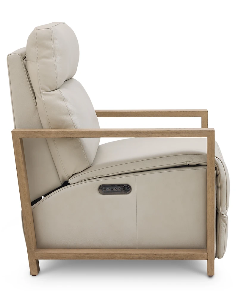 Maxyne 33" Leather 2 Power Motion Arm Recliner