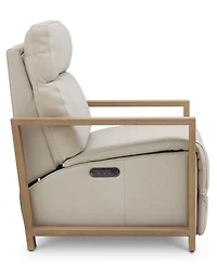 Maxyne 33" Leather 2 Power Motion Arm Recliner