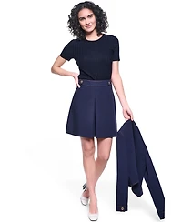 Karl Lagerfeld Paris Women's Invisible Zipper Mini Skirt