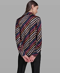Karl Lagerfeld Paris Women's Collared Top