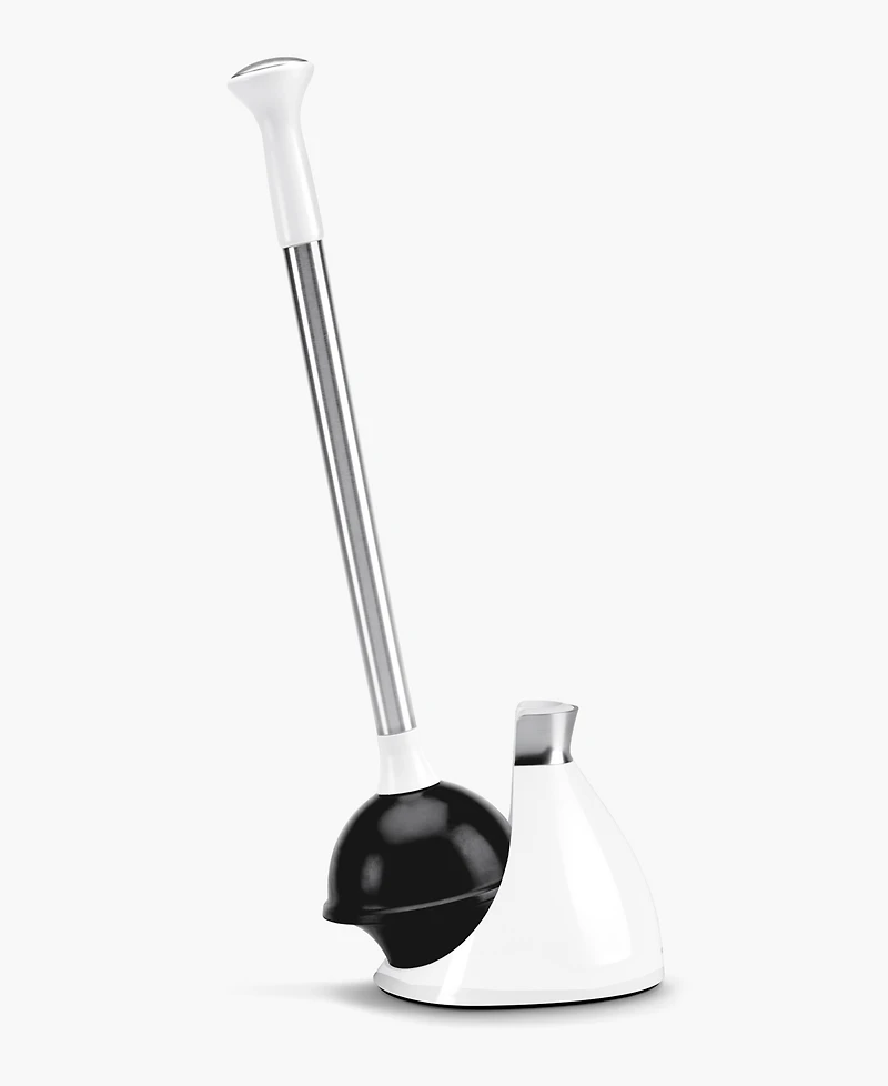 Simplehuman Toilet Plunger with Magnetic Caddy Holder