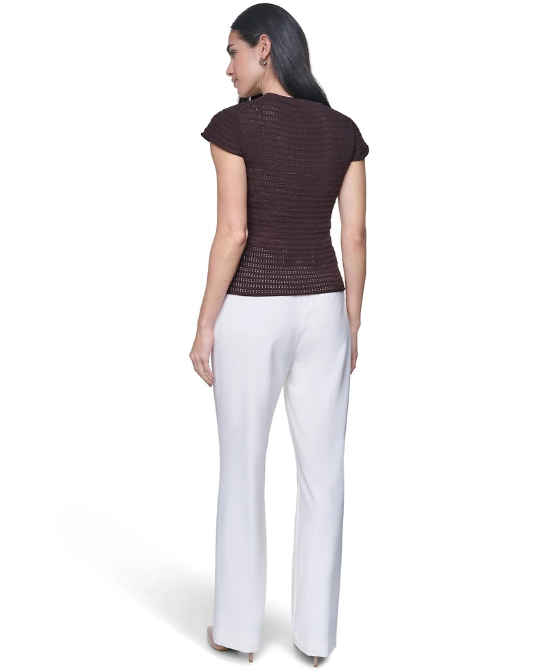 Calvin Klein Petite Cap-Sleeve Sweater