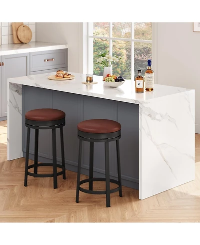 gaomon Swivel Bar Stools ,Counter Height Kitchen Bar Chairs