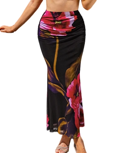 Cupshe Women's Plot Twist Floral Maxi Skirt