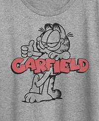 Hybrid Apparel Plus Garfield Logo Thumbs Up Short-Sleeve Graphic T-Shirt