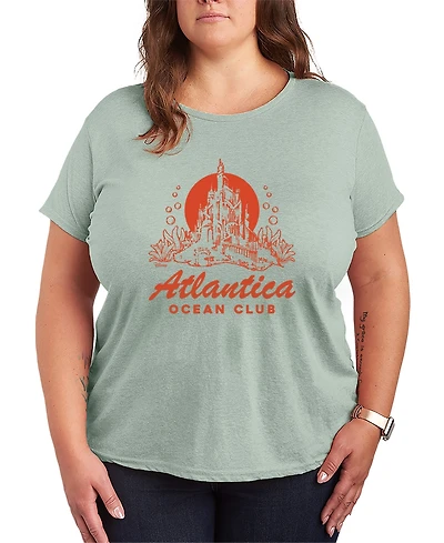 Hybrid Apparel Plus Disney Princess Atlantica Ocean Club Short-Sleeve Graphic T-Shirt