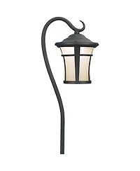 John Timberland Shepherd's Hook 23" High Mission Outdoor Landscape Path Light Porch House Led Bulb Black Metal Glass Shade