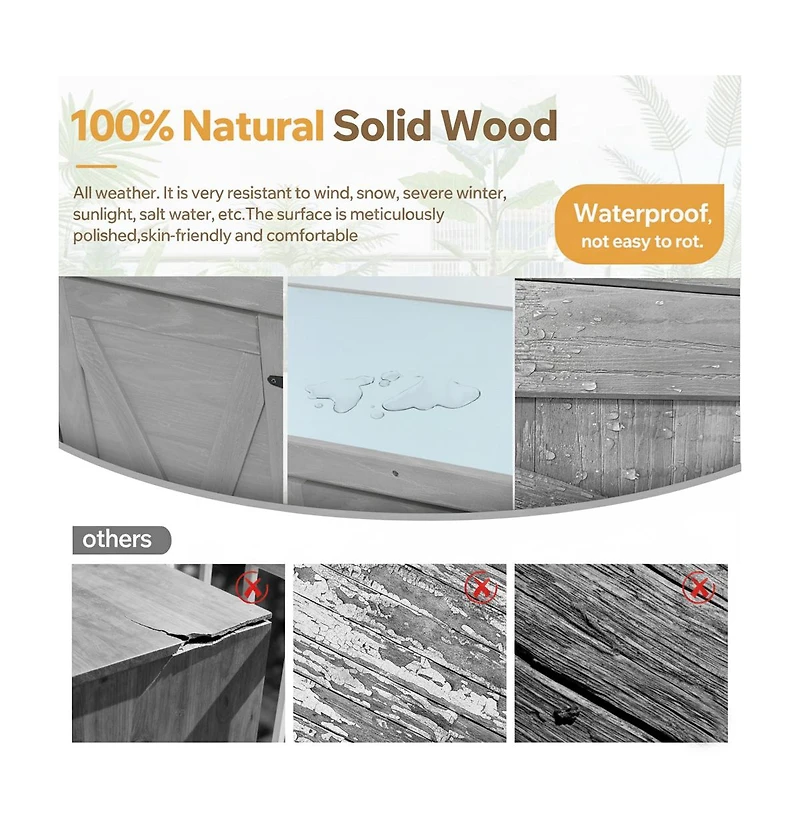 sumyeg Potting Bench with Storage Cabinet and Metal Table Top for Outdoor Patio,Outdoor Work Station