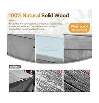 sumyeg Potting Bench with Storage Cabinet and Metal Table Top for Outdoor Patio,Outdoor Work Station