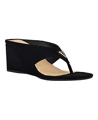 Guess Women's Marchon Thong Slip-On Wedge Sandals