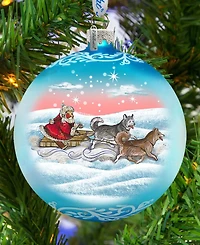 G.DeBrekht Northern Light Ball Glass Ornament