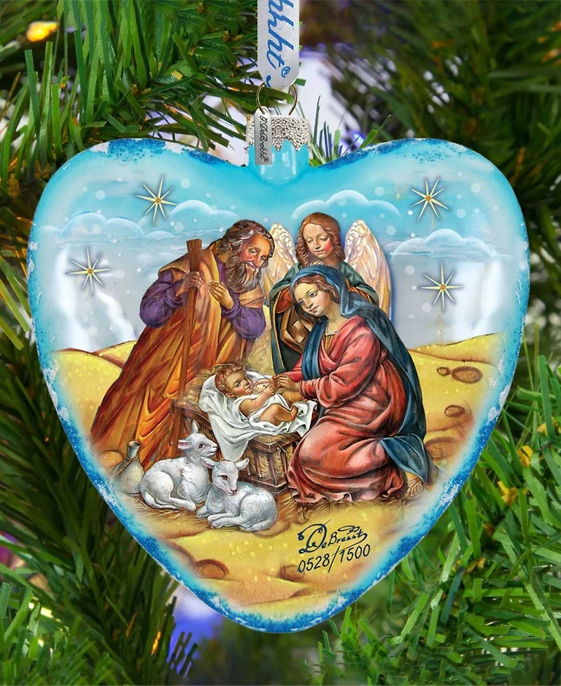 G.DeBrekht Limited Edition Nativity Glass Ornament