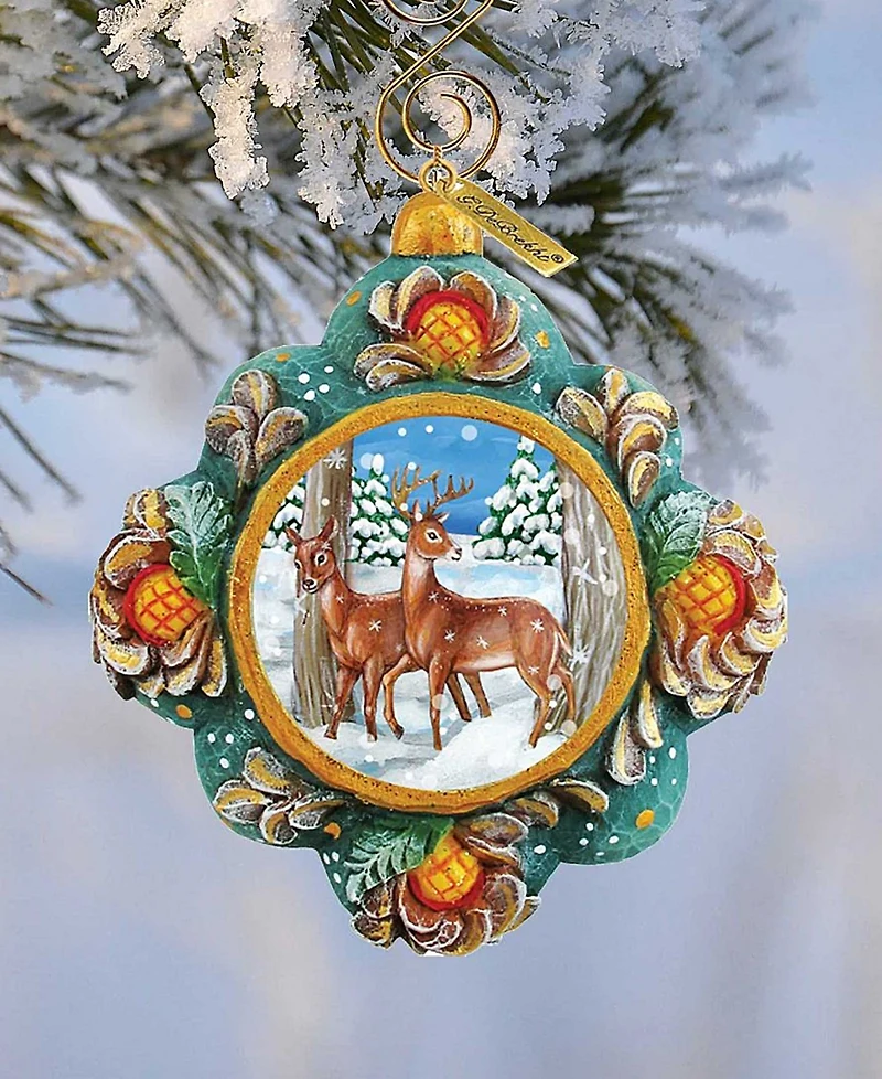 G.DeBrekht Hand Painted Scenic Ornament Wilderness