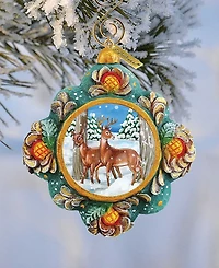 G.DeBrekht Hand Painted Scenic Ornament Wilderness