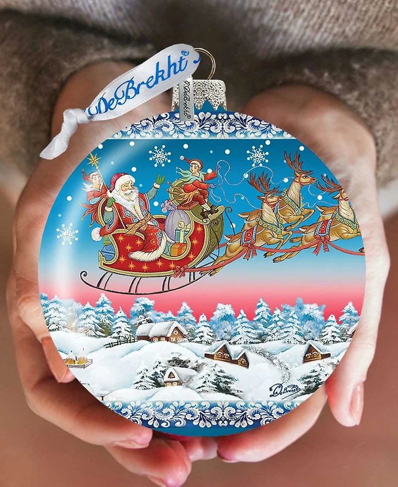 G.DeBrekht Limited Edition Oversized Up-Up Away Ball Glass Ornament