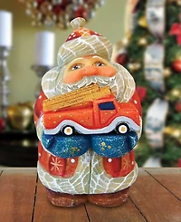 G.DeBrekht Mini Firefighter Santa Figurine