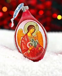 G.DeBrekht Saint Michael Drop Glass Ornament