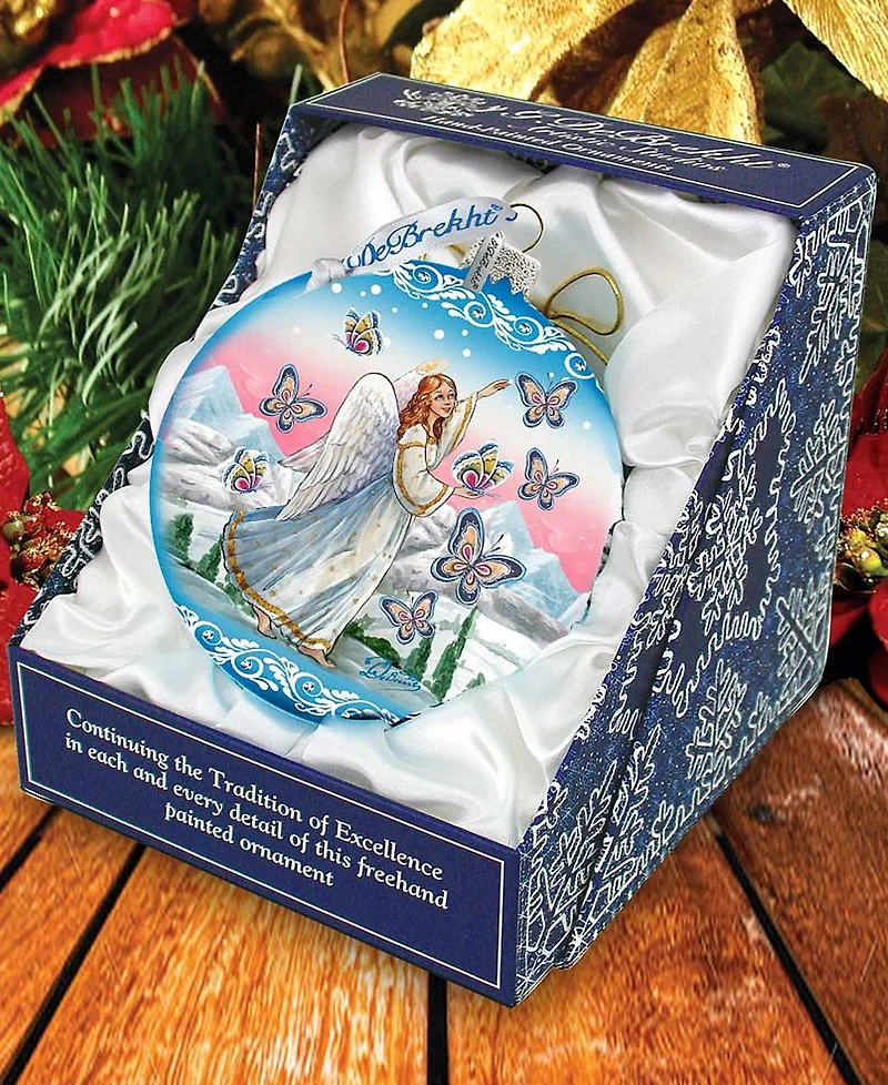 G.DeBrekht Serenity Angel Limited Edition Hand Painted Glass Ornament