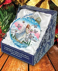 G.DeBrekht Serenity Angel Limited Edition Hand Painted Glass Ornament