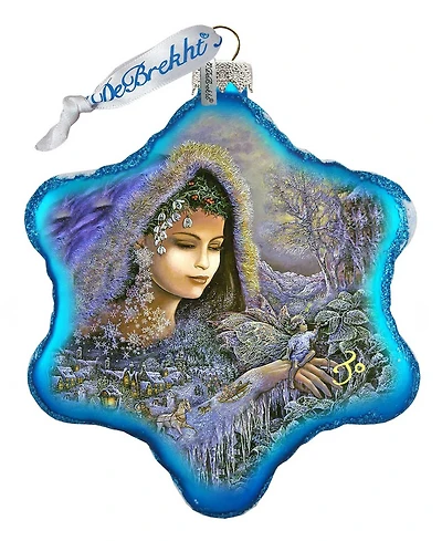 G.DeBrekht Winter Goddess Glass Ornament Holiday Splendor