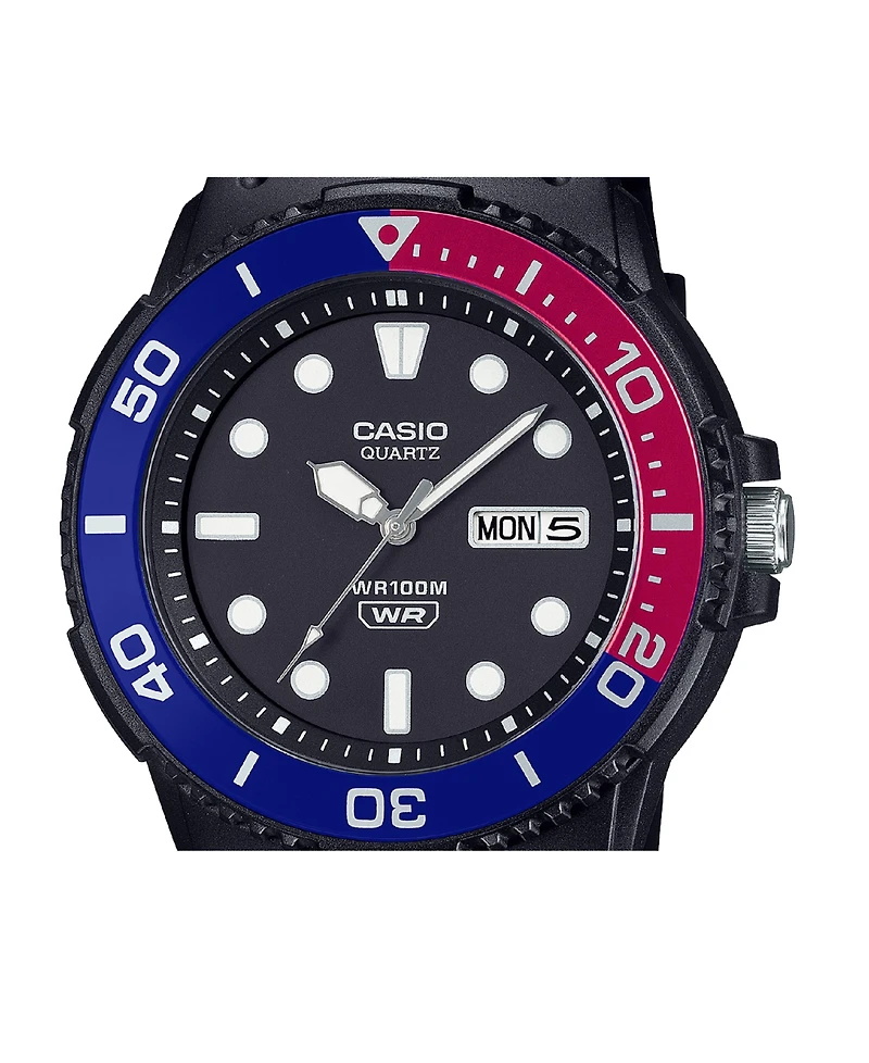 Casio Men's Analog Black Resin Watch 44.6mm