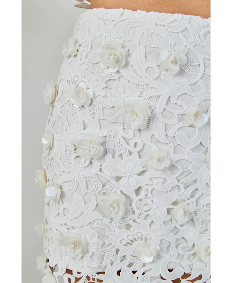 endless rose Women's Embellished Mini Skirt