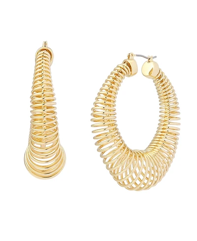Robert Lee Morris Soho Gold Coiled Hoop Earrings
