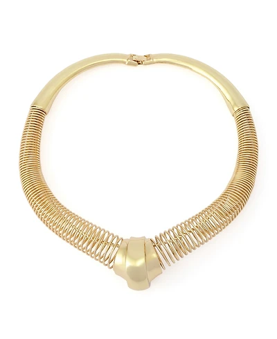 Robert Lee Morris Soho Gold Coiled Wire Collar Necklace