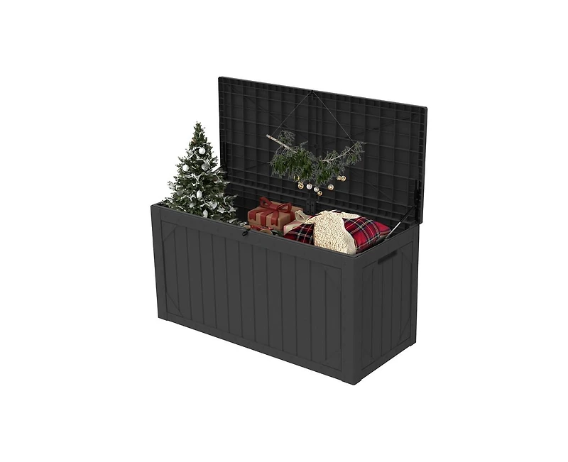 sumyeg 100 Gal. Wicker Resin Outdoor Deck Box