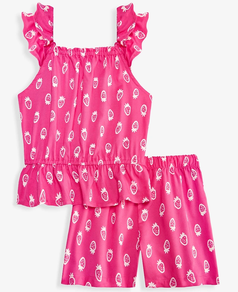 Epic Threads Toddler Girls' 12M-5T Berry-Print Top & Shorts, 2-Piece Set, Macy's Exclusive
