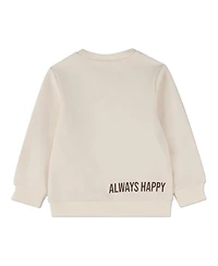 MeMoi Little Boys "Smiles All Around" Cotton-Rich Pullover Crewneck Sweatshirt